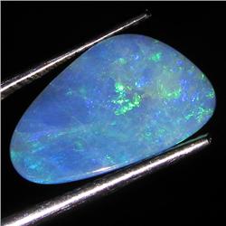 2.8ct Australian Black Opal Doublet Full Fire (GEM-36263)