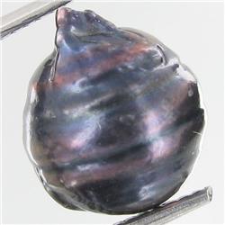 7.64ct Baroque Peacock Black South Sea Saltwater Pearl (GEM-33227)