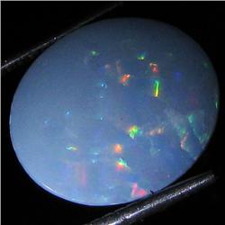3.69ct Australian Black Opal Doublet Full Fire (GEM-35850)