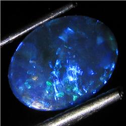 0.67ct Australian Black Opal Doublet Full Fire (GEM-35974)