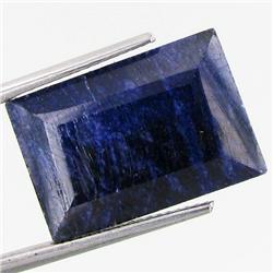 46.69ct Dark Blue African Sapphire Rectangle Cut (GEM-37010)