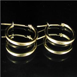 1.57twc 10k Gold Hoop Earrings (JEW-2902)