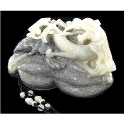 1500ct Chinese Monkey Tree Shoushan Stone Pendant (ANT-1478)