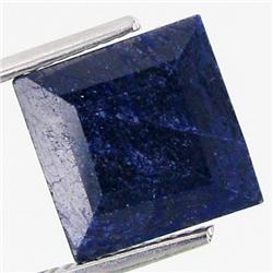 7.35ct Dark Blue African Sapphire Square Cut (GEM-37018)