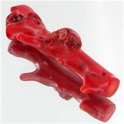 72.35ct Red Coral Freeform (MIN-000685)