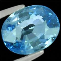 6.80ct  Brilliant Clean Blue Zircon Natural (GEM-35143)