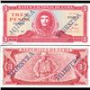 Image 1 : 1983 Cuba 3 Peso Specimen Note Crisp Unc. (CUR-06370A)