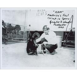 Guenter Wendt and Ham the Chimp