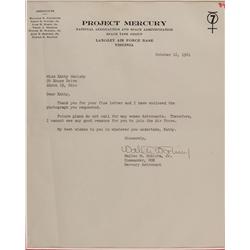 Wally Schirra and Sally Ride