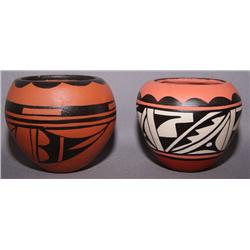 TWO JEMEZ POTTERY JARS