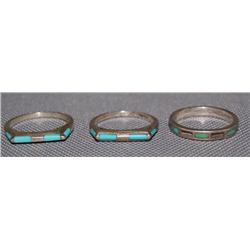 THREE NAVAJO RINGS