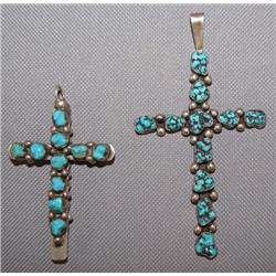 TWO NAVAJO CROSSES