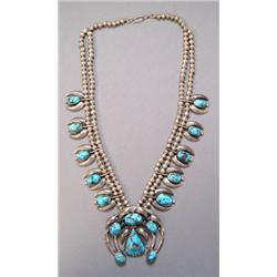 NAVAJO SQUASH BLOSSOM NECKLACE