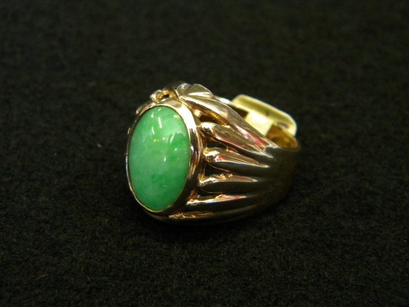 Men's Antique Jade Ring