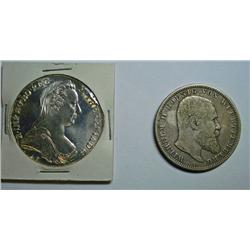 1904 German States Wurttemberg Wilhelm II 5 Mark silver over .8 oz. VF