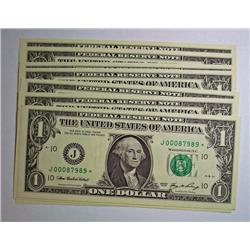 10 2006  $1  FRN consecutively numbered--lo numbered AND ALL STAR NOTES