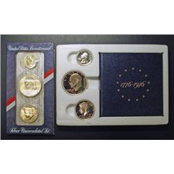 (1 ) Each 1976 3 pcs Proof & Mint set, 40% silver