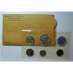 1955 U.S. Proof set, Flat Pack, writing on envelope