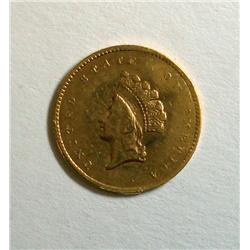 1855 T2  $1 GOLD xjewlery pc  XF