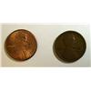 1914D Lincoln penny  VG/F    couple rim bumps.Also a 1995 dbl die penny BU