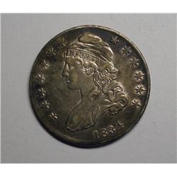 1834  Bust half $  XF