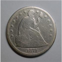 1871 Seated $  Good cleaned