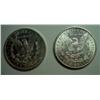 Image 2 : 1888S  AU and 1904 BU  Morgan $