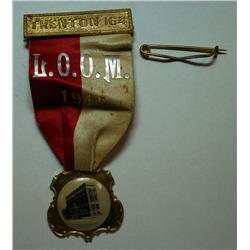 RARE: 1915 LADIES ORDER OF MOOSE BADGE  TRENTON LODGE 164 PIN IS NOT ATTATCHED
