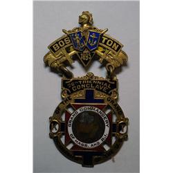 RARE ENCAMPMENT OF US:1895 BOSTON 26thTRIENNIAL CONCLAVE MASS. and RI GRAND