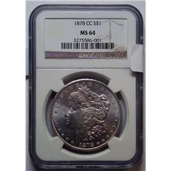 1878CC Morgan $  NGC64