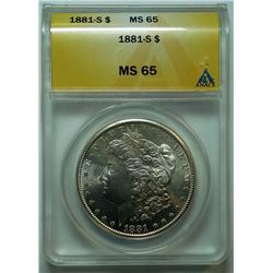 1881S Morgan $   ANACS65