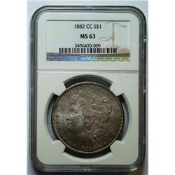 1882CC  Morgan $   NGC63