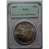Image 1 : 1887  Morgan $   OGH "RATTLER" PCGS64