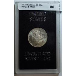 1884O RARE non-CC GSA  Morgan $   MS63