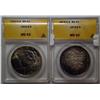 Image 1 : 1878S Morgan and 1922S Peace $  ANACS62