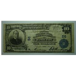 1902 National currency $10 Hamilton OH 1st National Fine