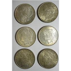 1885-86-87-88-90-90S Morgan $  NICE BU ALL ORIGINAL UNDIPPED