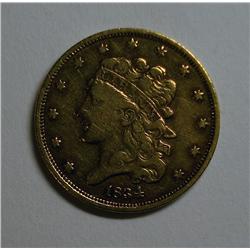 1834  $5 GOLD  VF