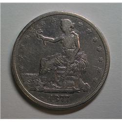 1877 Seated  Trade $  F/VF