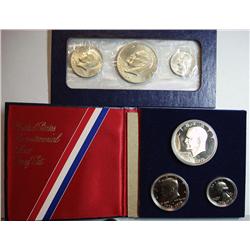 (1 ) Each 1976 3 pcs Proof & Mint set, 40% silver