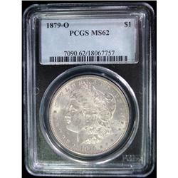 1879O Morgan $  PCGS62  GS 63 bid = $190
