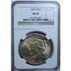 Image 1 : 1924S Peace $  NGC64  64 GS bid = $1250