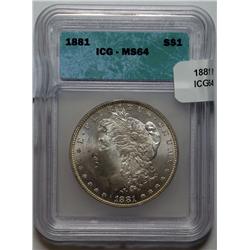 1881 Morgan $    blast white  ICG64