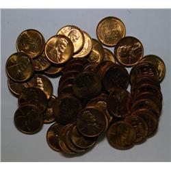 Roll(50) 1941 Lincoln pemmys.Nice red BU--a few are spotted so bid accordingly