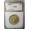 Image 1 : 1941S  Walker half $  PCI65 lite golden tone