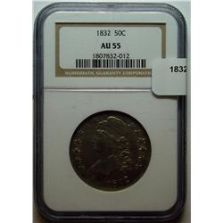 1832 Bust half $  NGC55