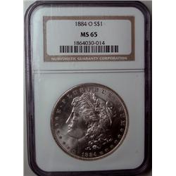 1884O Morgan $  NGC65