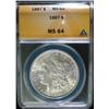 Image 1 : 1885O and 1887  Morgan $  ANACS64 graded correctly