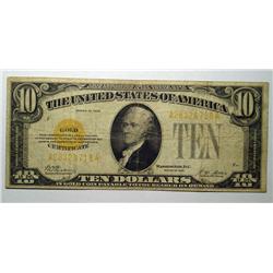 1928 $10 GOLD currency  F/VF