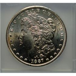 1887S Morgan $  ICG64